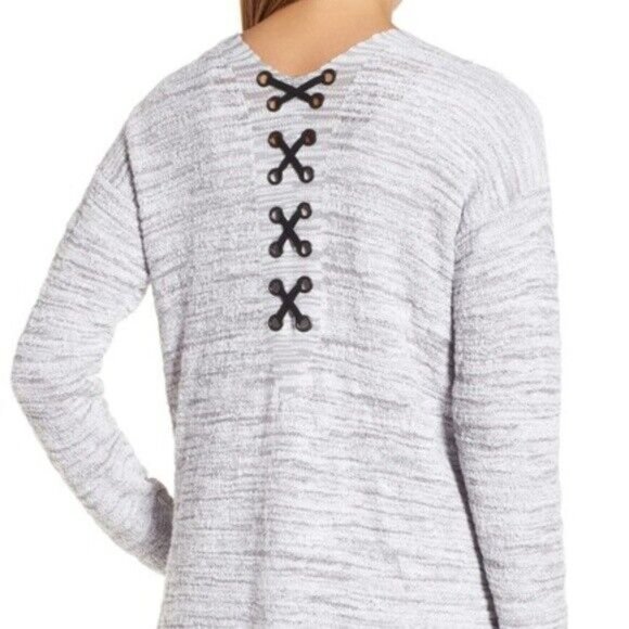 NIC+ZOE Sweaters - Nic + Zoe Nic and Zoe Plus $168 Icy Grey Lace It Back Cardigan R171120W 1X NWT!
